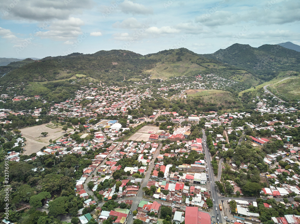 Matagalpa city bird view