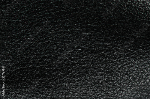 Black clean leather surface