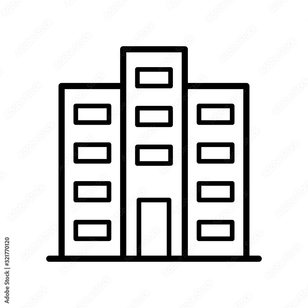 Building Vector Icon Design Template. Simple Building Icon Vector. Building Vector Icon Design Template. Simple Building Icon Vector.
