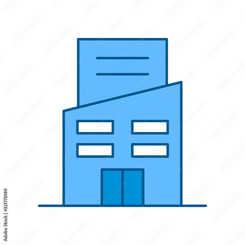 Building Vector Icon Design Template. Simple Building Icon Vector. Building Vector Icon Design Template. Simple Building Icon Vector.