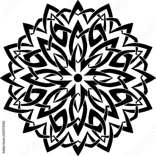 Mandala Pattern Stencil doodles sketch