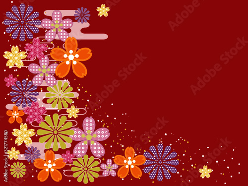 伝統的な和柄の背景