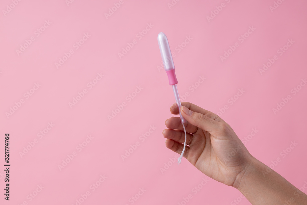 Woman ready for her periods hygiene concept stock photo Woman ready for her periods hygiene concept stock photo