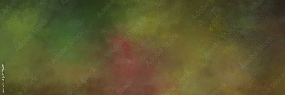 abstract painting background graphic with dark olive green, pastel brown and very dark green colors and space for text or image. can be used as card, poster or background texture