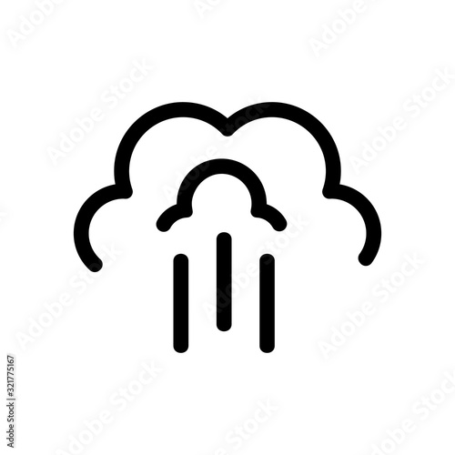 the smell of the icon vector. Thin line sign. Isolated contour symbol illustration
