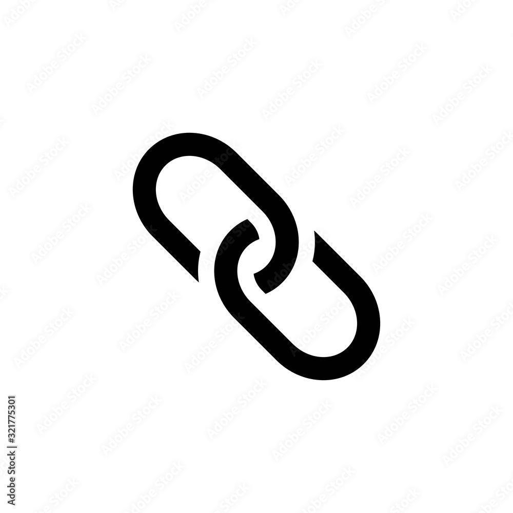 chain link icon design vector logo template EPS 10 chain link icon design vector logo template EPS 10