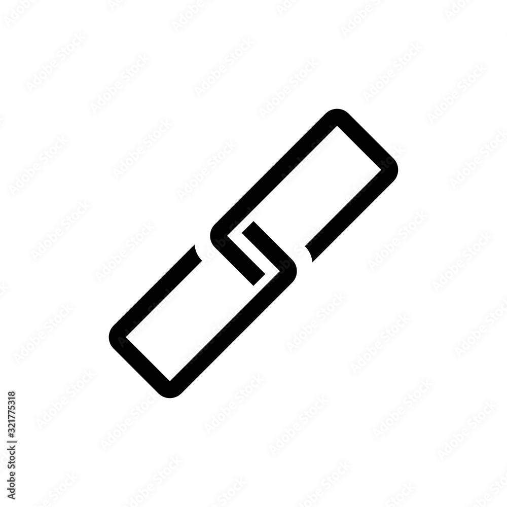 chain link icon design vector logo template EPS 10 chain link icon design vector logo template EPS 10