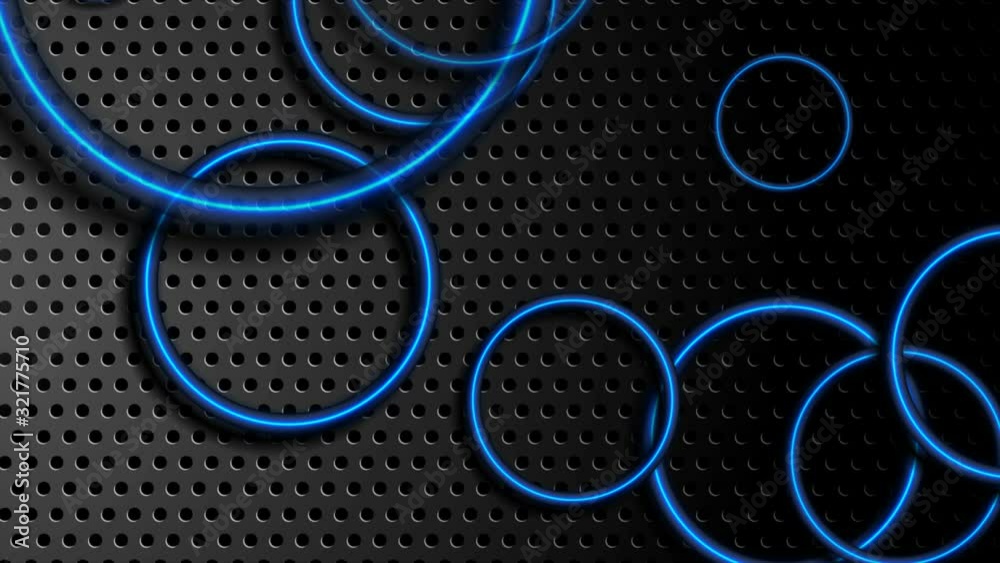 Futuristic perforated technology abstract motion background with blue ...