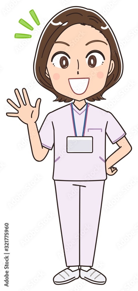 ナース 看護師 白衣 イラスト マンガ アニメ 先輩