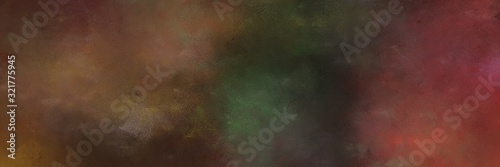 colorful grungy painting background texture with old mauve, brown and very dark green colors and space for text or image. can be used as card, poster or background texture