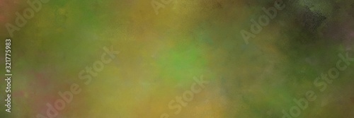 abstract painting background graphic with dark olive green, peru and pastel brown colors and space for text or image. can be used as card, poster or background texture
