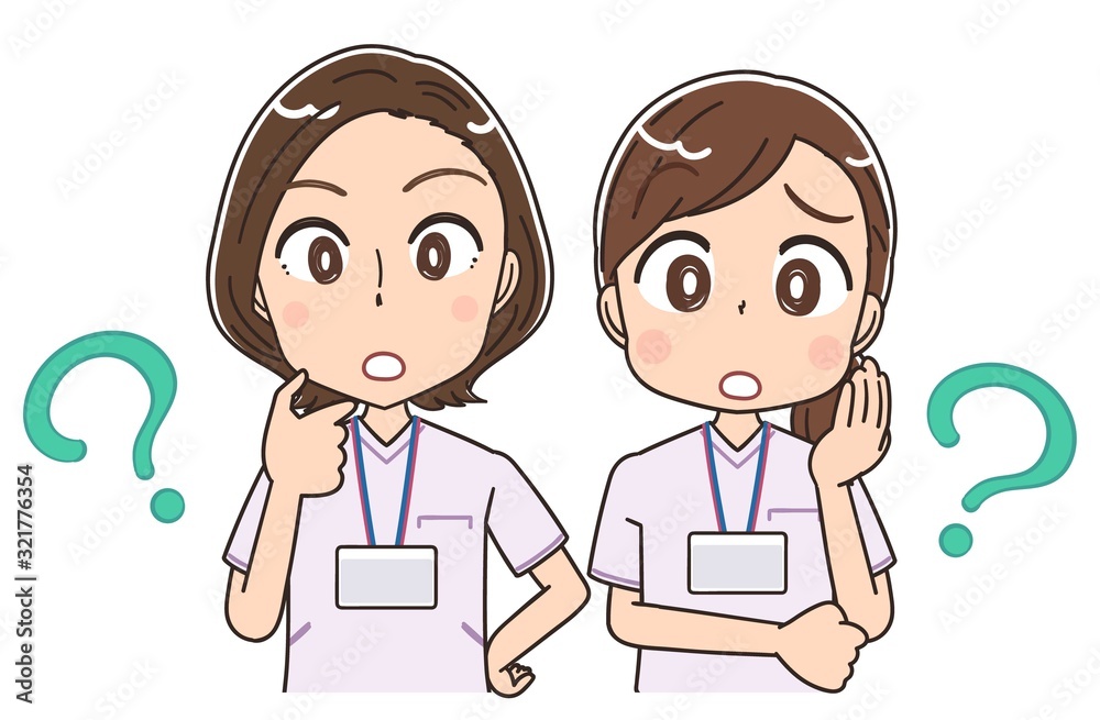 ナース 看護師 白衣 イラスト マンガ アニメ 先輩