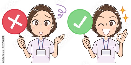 ナース 看護師 白衣 イラスト マンガ アニメ 先輩
