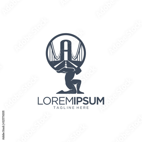 Atlas Logo Design Vector Template