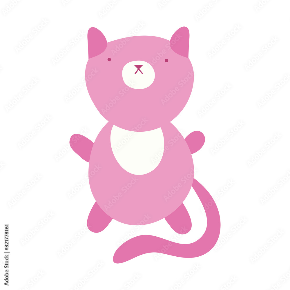 cute little cat mascot character