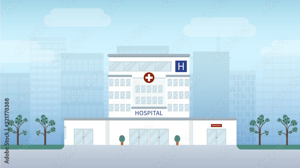 Hospital building or exterior Hospital building or exterior