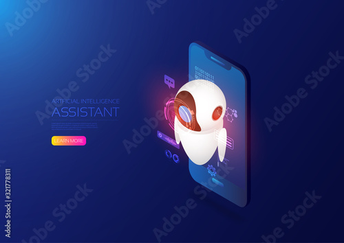 Isometric artificial intelligence, ai analysis with isometric smartphone