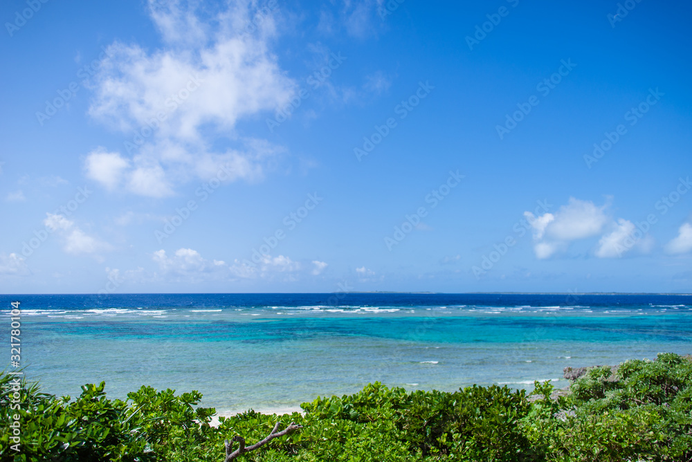 Okinawa blue sea