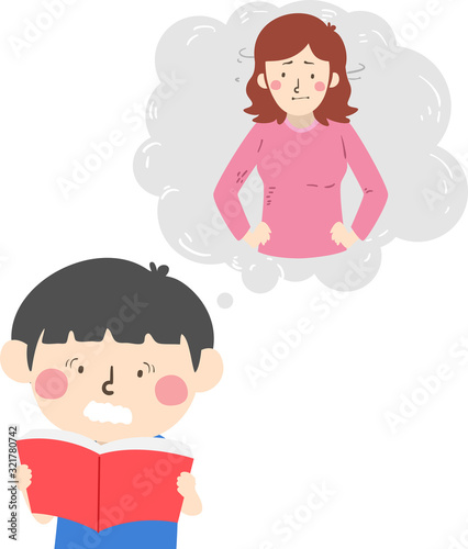 Kid Boy Scared Of Teacher D...