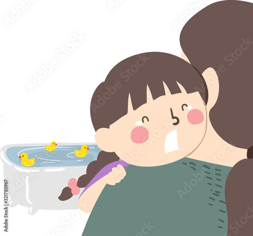 Kid Girl Mom Scared Of Taki...