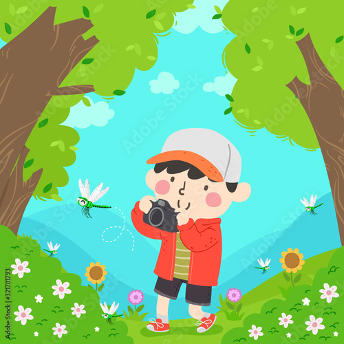 Kid Boy Camera Picture Drag...