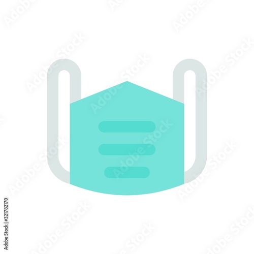 corona virus related face mask for protection vector vector in flat design,