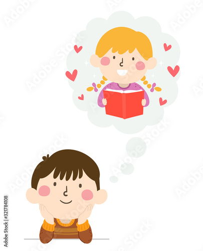 Kids Boy Think Cloud Girl C...