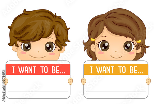 Kids Want To Be Board Dream Job Illustration