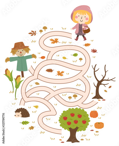 Kid Girl Autumn Collect App...