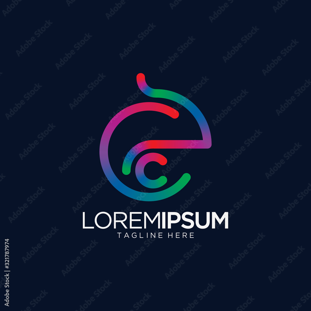 Fototapeta premium Abstract Cameleon Logo Vector Template