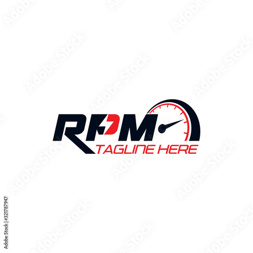 RPM Logo Design Vector Template