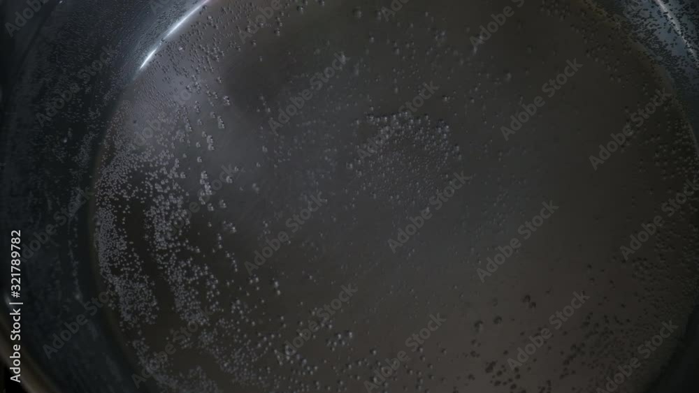  Boiling water in  Stainless steel pot for abstract