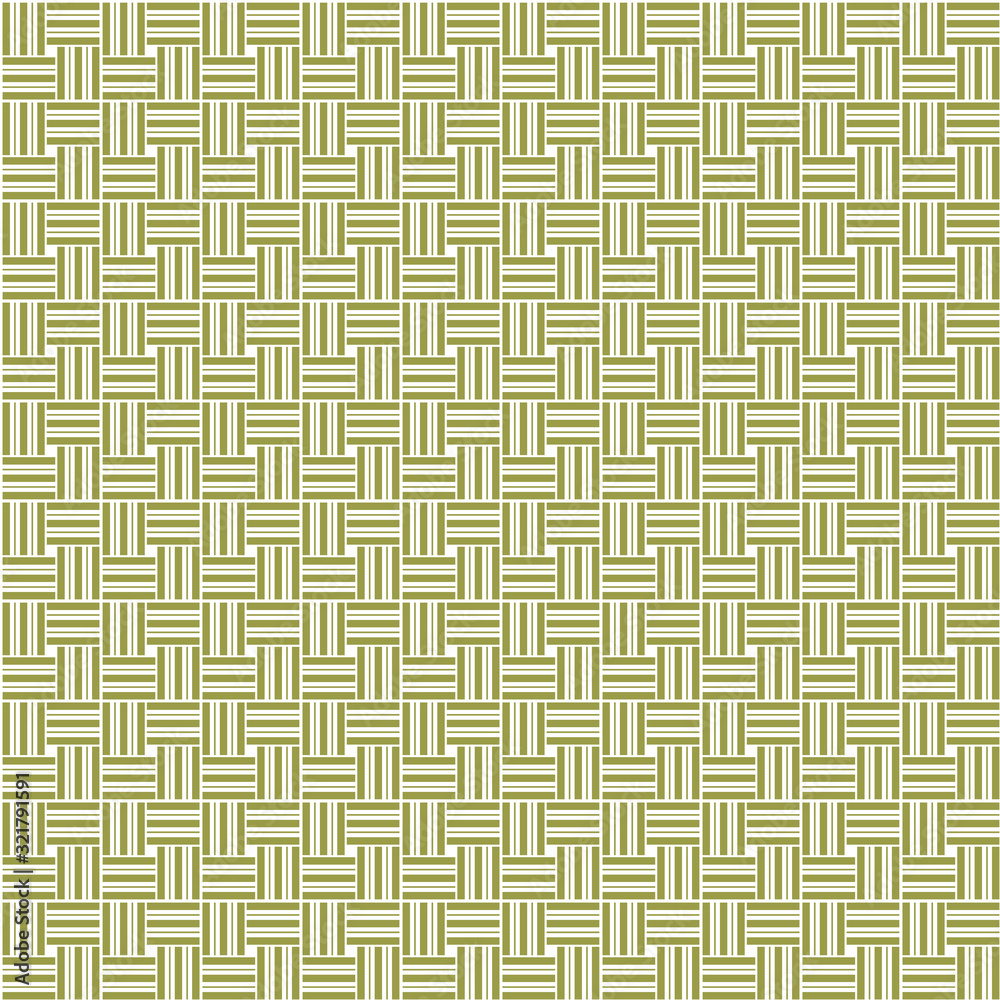 The simple geometric pattern with striped lines on green color.