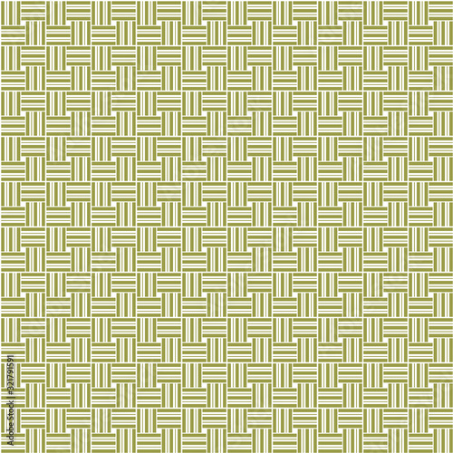 The simple geometric pattern with striped lines on green color.