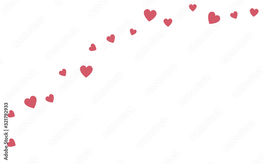 Valentines day background hearts love vector illustration