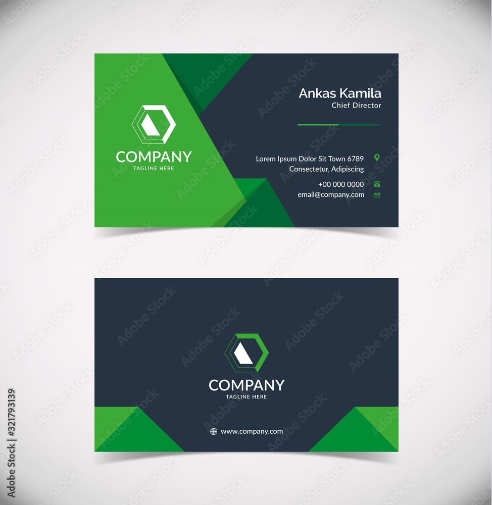 Modern Geometric Business Card Template
