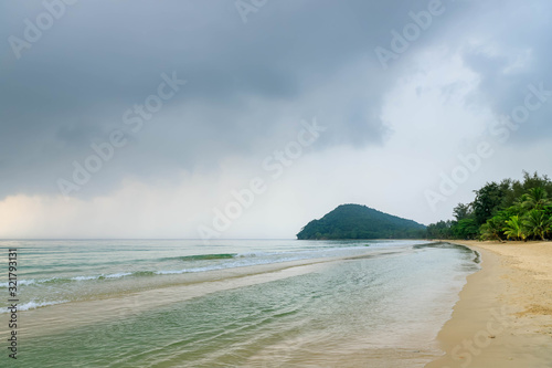 Thung Wua Laen beach, famous tourist destination in Chumphon, Thailand. photo