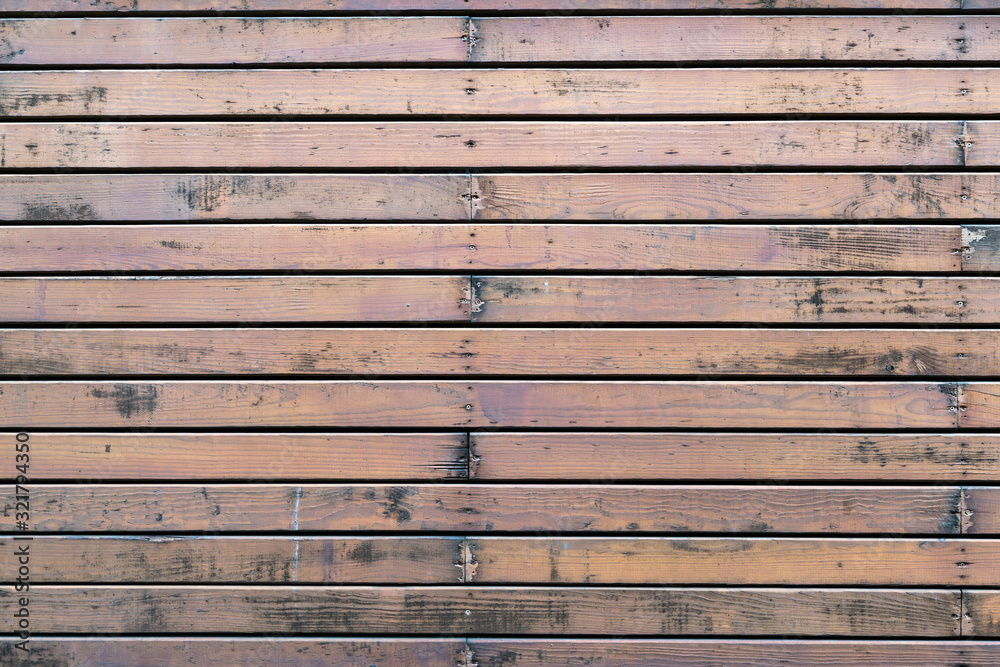 Obraz premium Antique wooden wall exterior background and texture