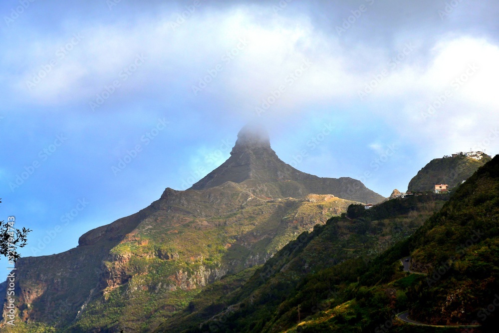 Fototapeta premium Roque de Taborno, natural place in the Anaga mountain range