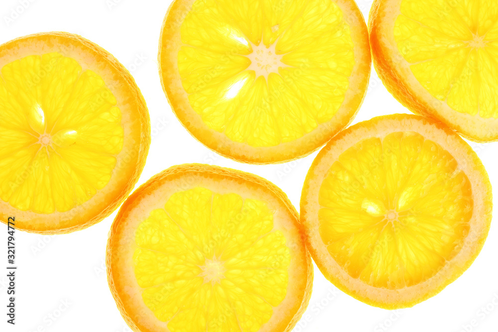 Orange slices background Orange slices background