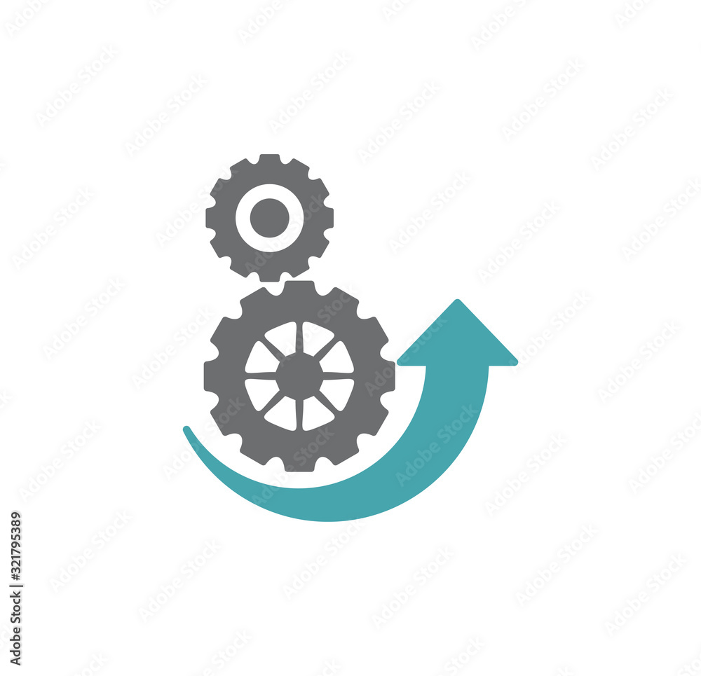 Gear icon on background for graphic and web design. Creative illustration concept symbol for web or mobile app Gear icon on background for graphic and web design. Creative illustration concept symbol for web or mobile app