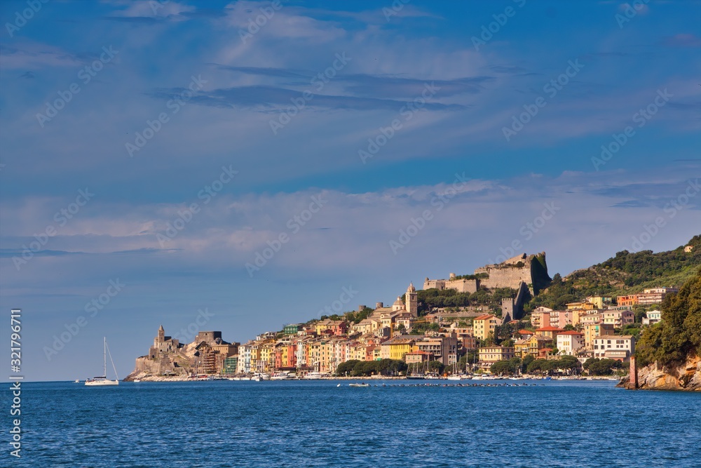 Panorama of Portovenere Liguria Italy