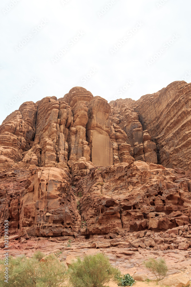 Rocks in Wadi Rum desert, Jordan Rocks in Wadi Rum desert, Jordan