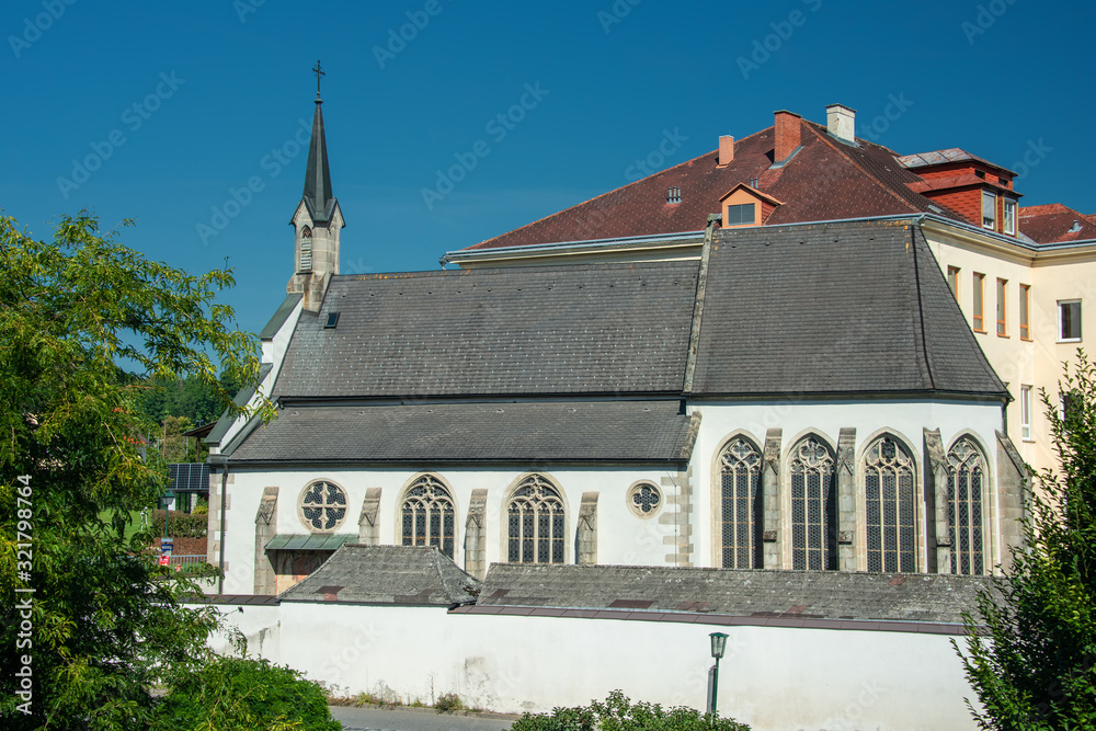 View of the Liebfrauenkirche in the City of Freistadt, Austria View of the Liebfrauenkirche in the City of Freistadt, Austria