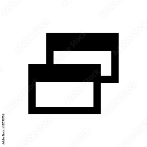 restore down icon design logo template EPS 10