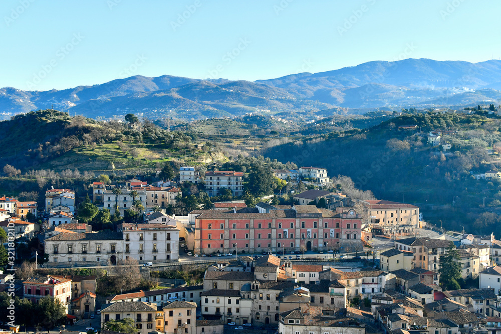The historic city center of Cosenza, Italy.