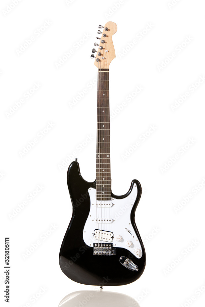 Fototapeta premium electric guitar in front of white background