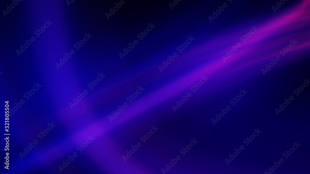 Dark abstract blurred background. Gradient blurred background. Blue-pink neon light on a dark background