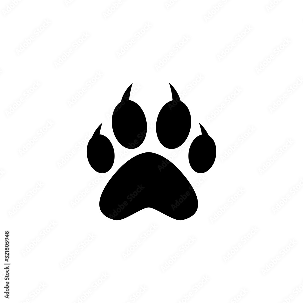 paw icon design vector logo template EPS 10 paw icon design vector logo template EPS 10