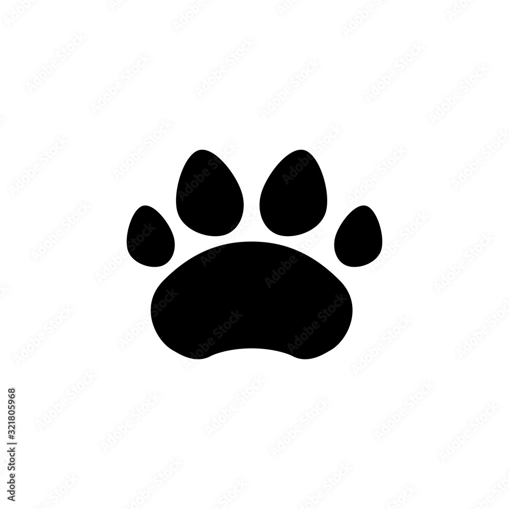 paw icon design vector logo template EPS 10 paw icon design vector logo template EPS 10